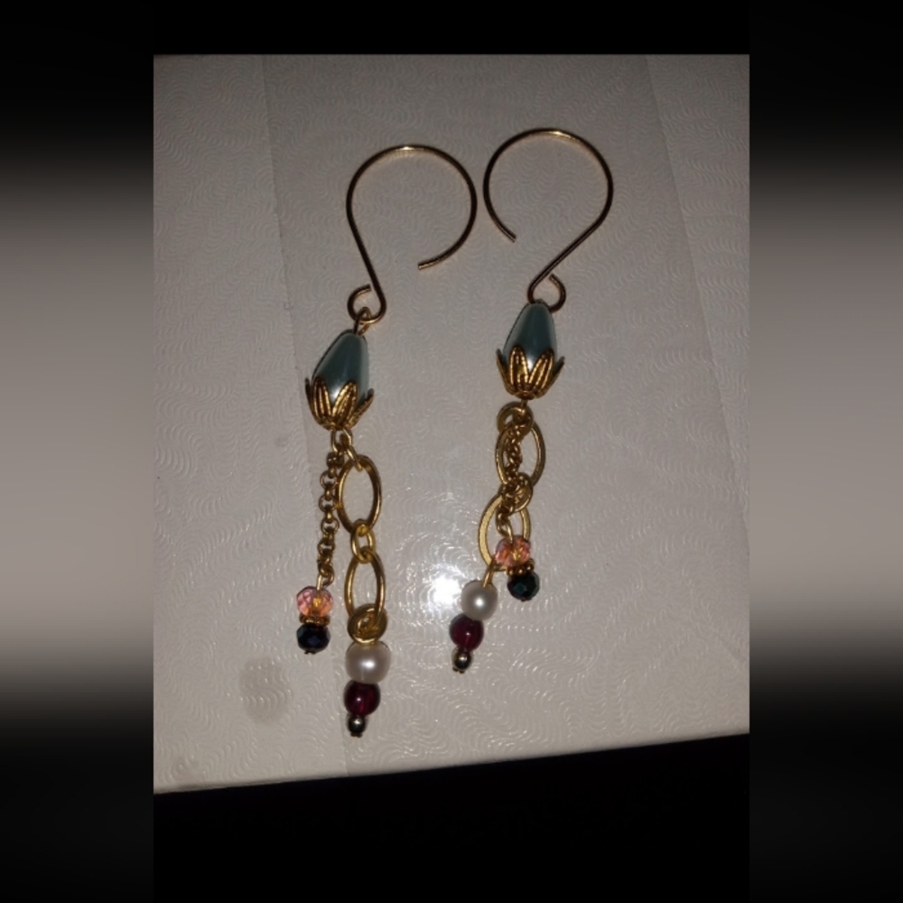 Handmade Gold Filled Dangle Earrings